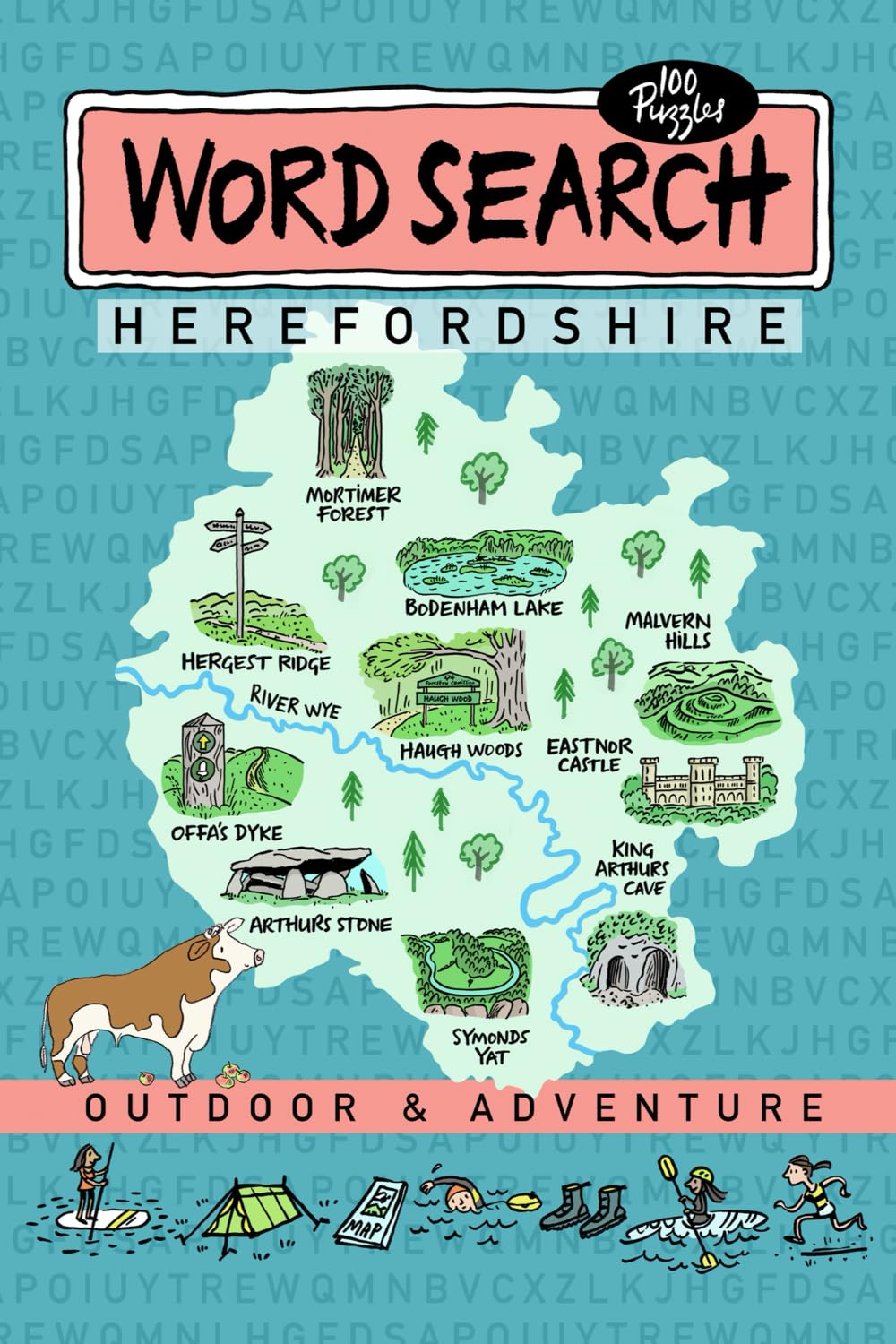 Herefordshire Wordsearch Activity Puzzle Book Outdoors and Adventure for Children, Teens, Adults