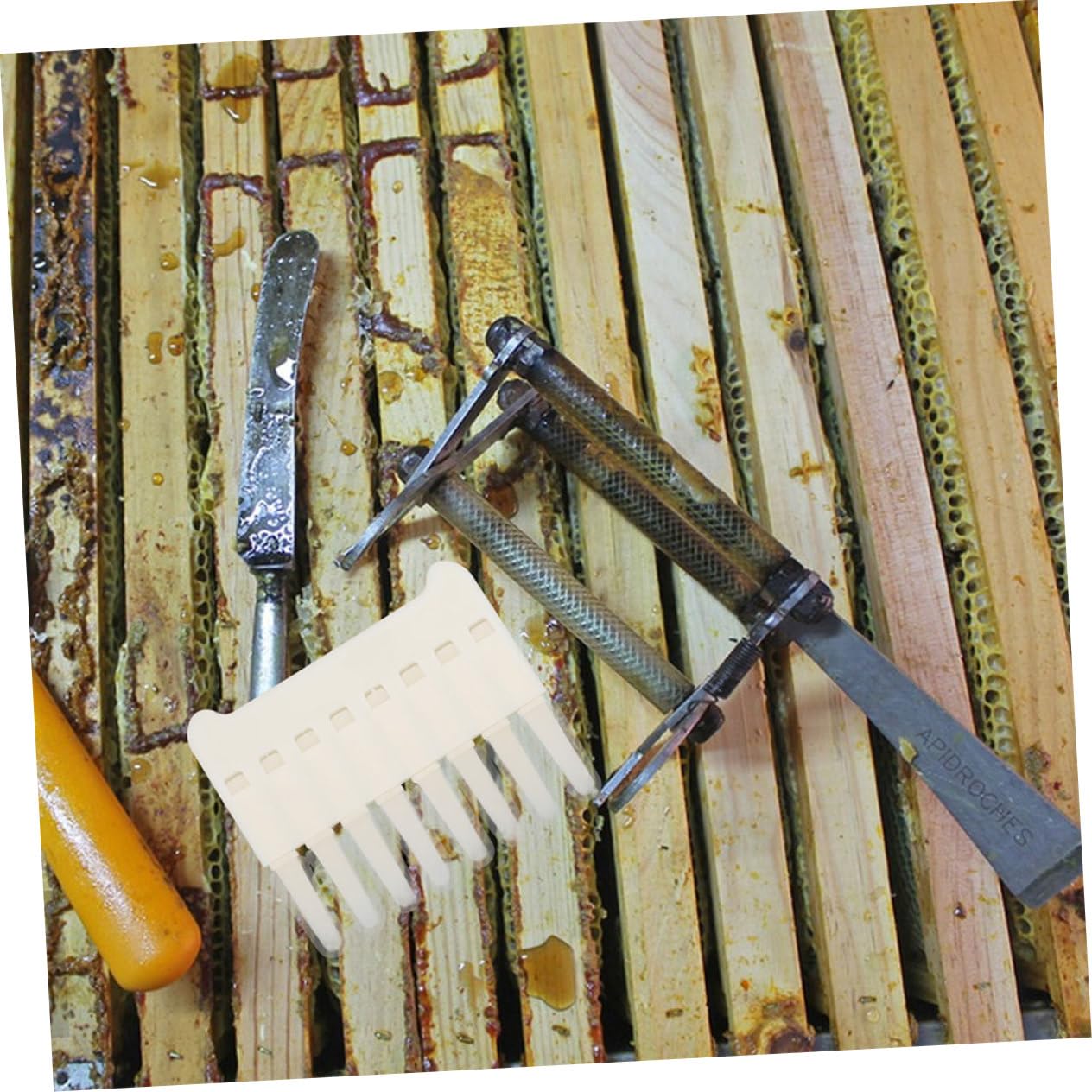 SUPVOX 10pezzi Per Estrarre Gelatina Strumento Per Alveari Utensile Versatile Per Apicoltura Raschiatura e Accessorio Per Apicoltori Esperti e Principianti