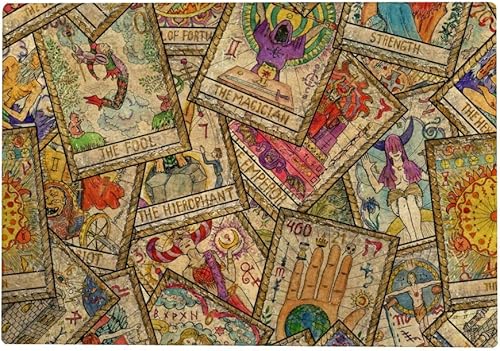 Rompecabezas de 1000 piezas, cartas de tarot viejas y coloridas, adivinación misteriosa, para niños y adultos, educativo intelectual descomprimiendo