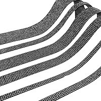 Vista 6 de 4 piezas de protectores de borde de puerta de coche con brillo, pegatinas de tira anticolisión para puerta lateral de auto con diamantes, cinta