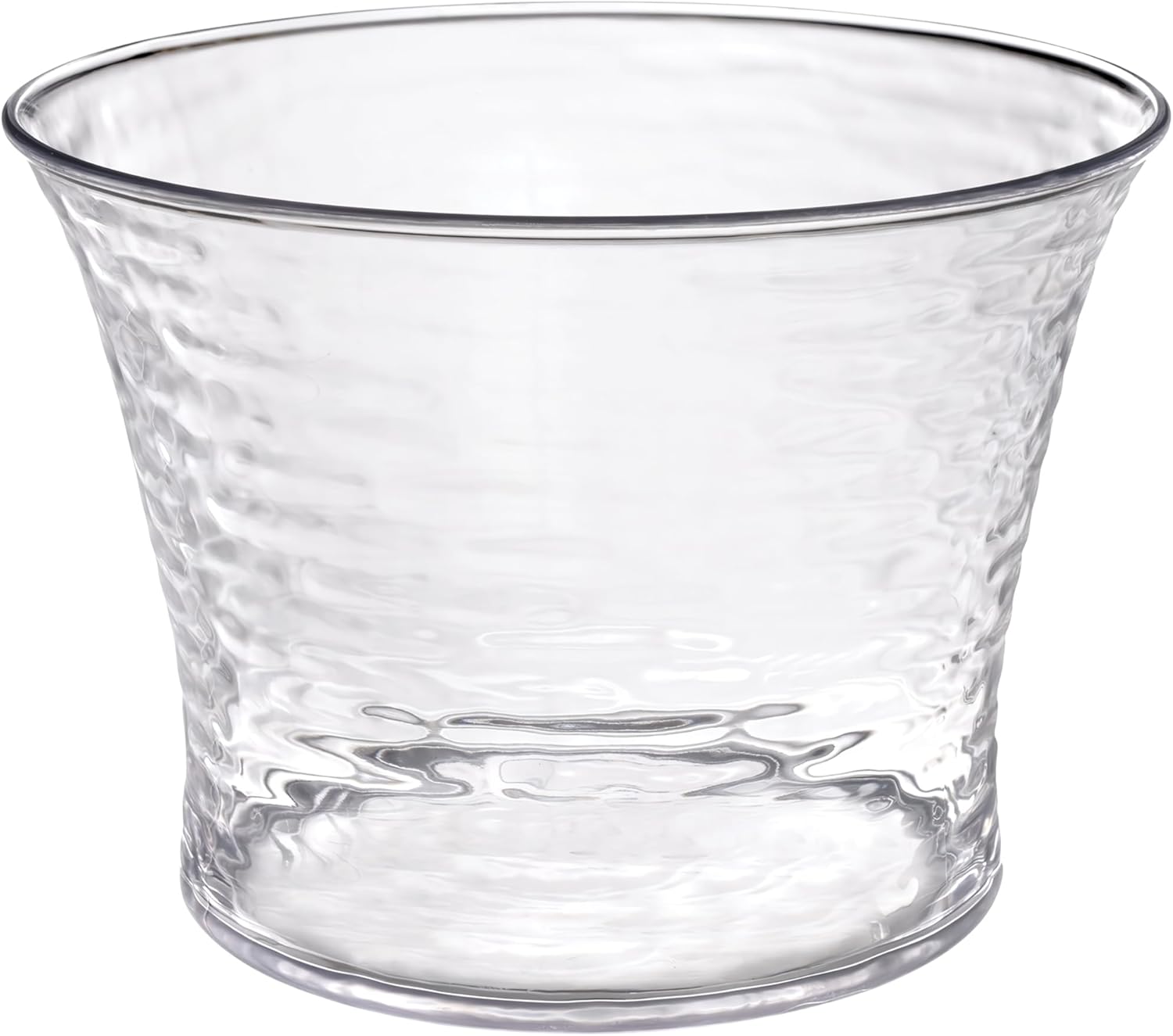 Hammered Clear Beverage Tub, 3.6 Gal. (1 Count) | Elegant & Space-Saving Design, Perfect for Entertaining & Events