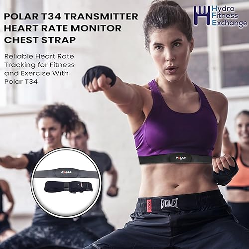 Miniatura 2 de Polar 392027802 - Transmisor T34 - Correa de pecho para monitor de frecuencia cardíaca, inalámbrica, impermeable, de largo alcance, compatible