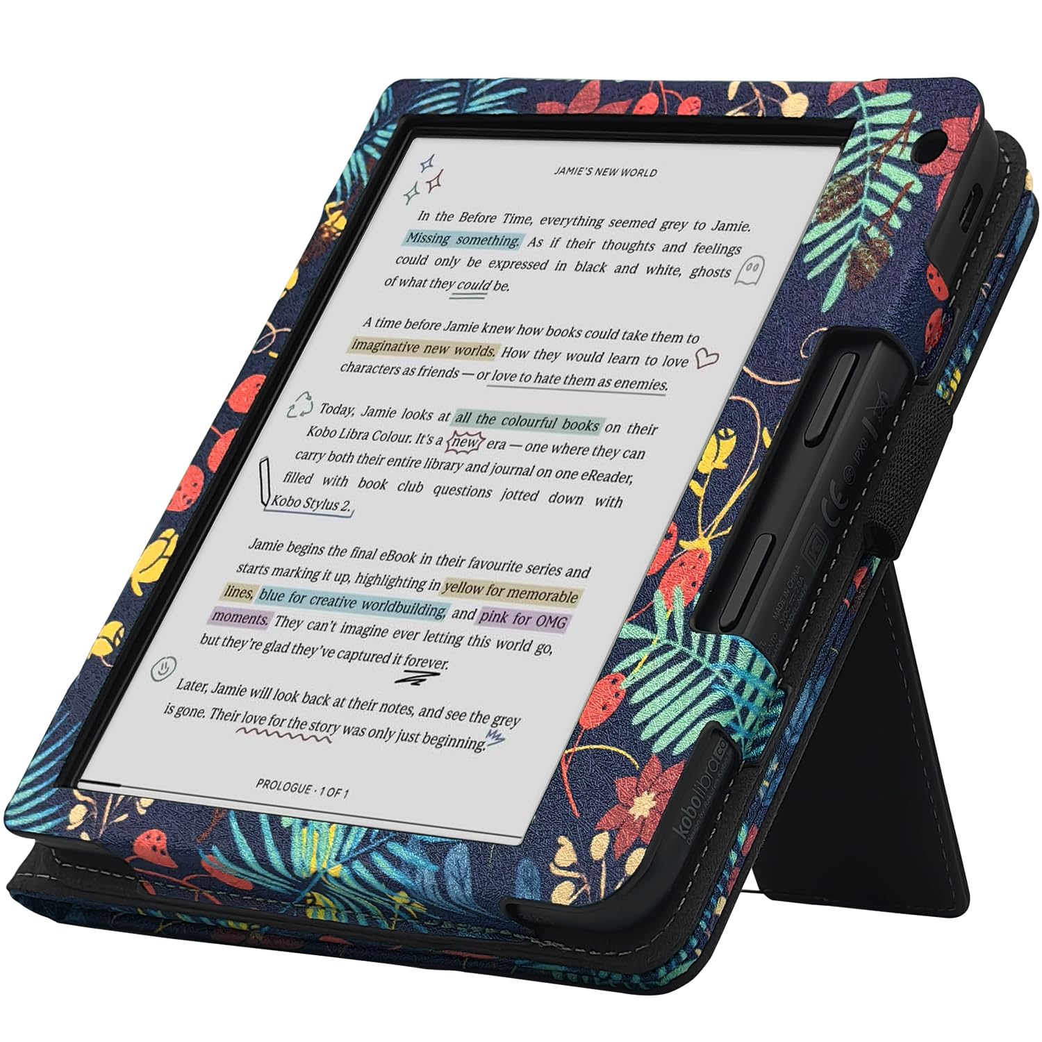 Amazon.com: GOVTVA Double Stand Case for 7'' Kobo Libra Colour