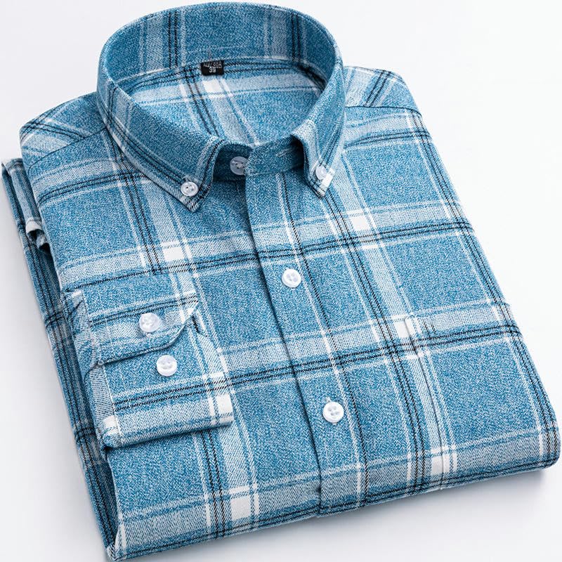 Camisa de manga larga de algodón premium con diseño texturizado exclusivo 3