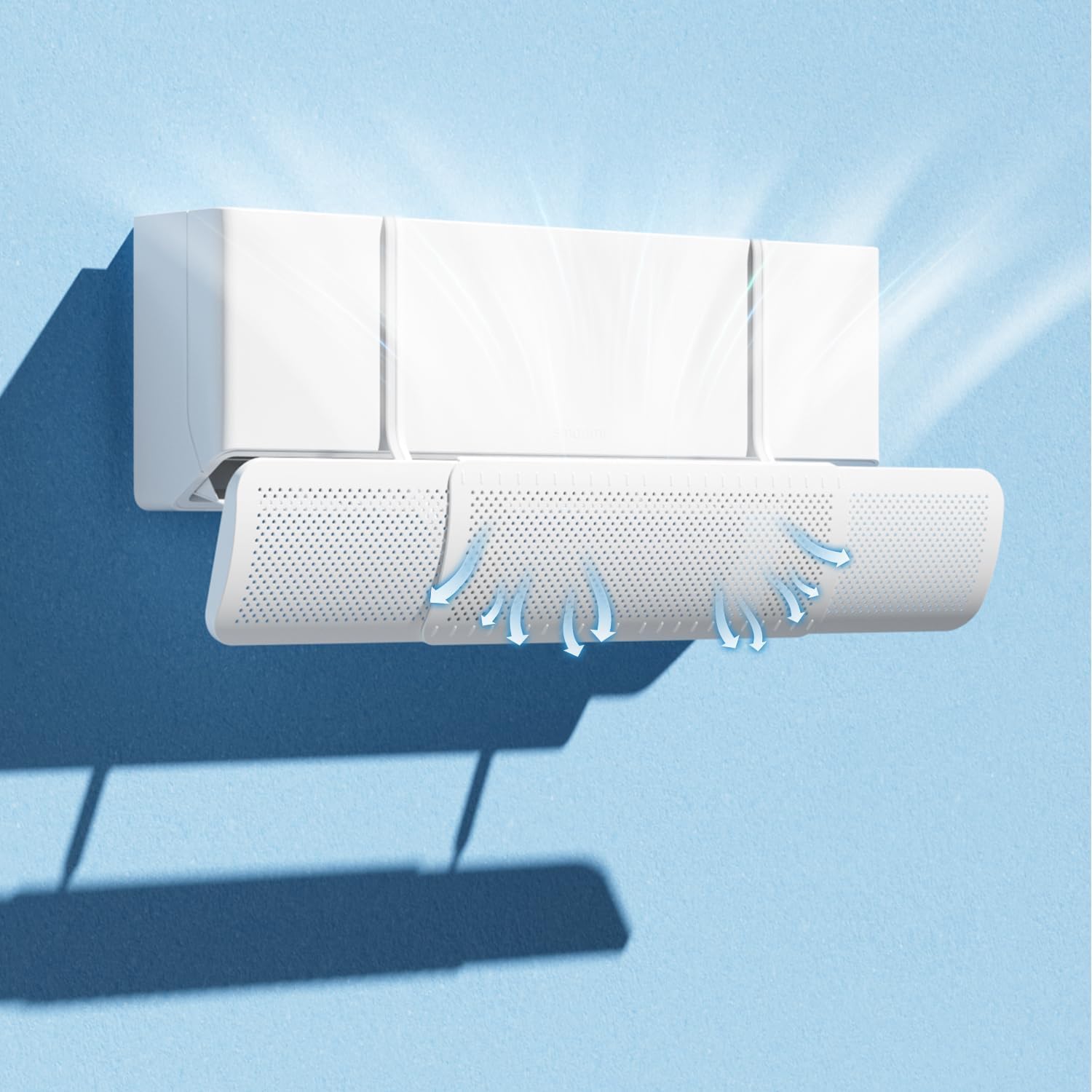 Couvercle Réglable Pour Climatiseur Murale - Direction Du Vent à 180°, Installation En 3 Secondes