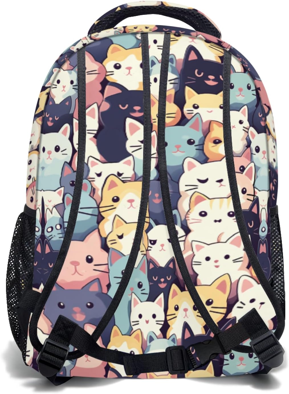 Nerxy Cute Cats Kids Backpack for Girls Boys Cute Kittens Pattern Elementary School Bag Animal Bookbags Travel Rucksack Casual Daypack - Image 2