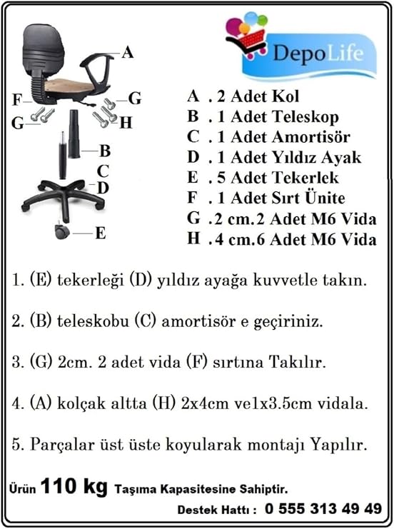Depolife Frozen Desenli Çocuk Çalışma Koltuğu Karlar Ülkesi Çocuk Odası Ofis Sandalyesi Tekerlekli Amortisör