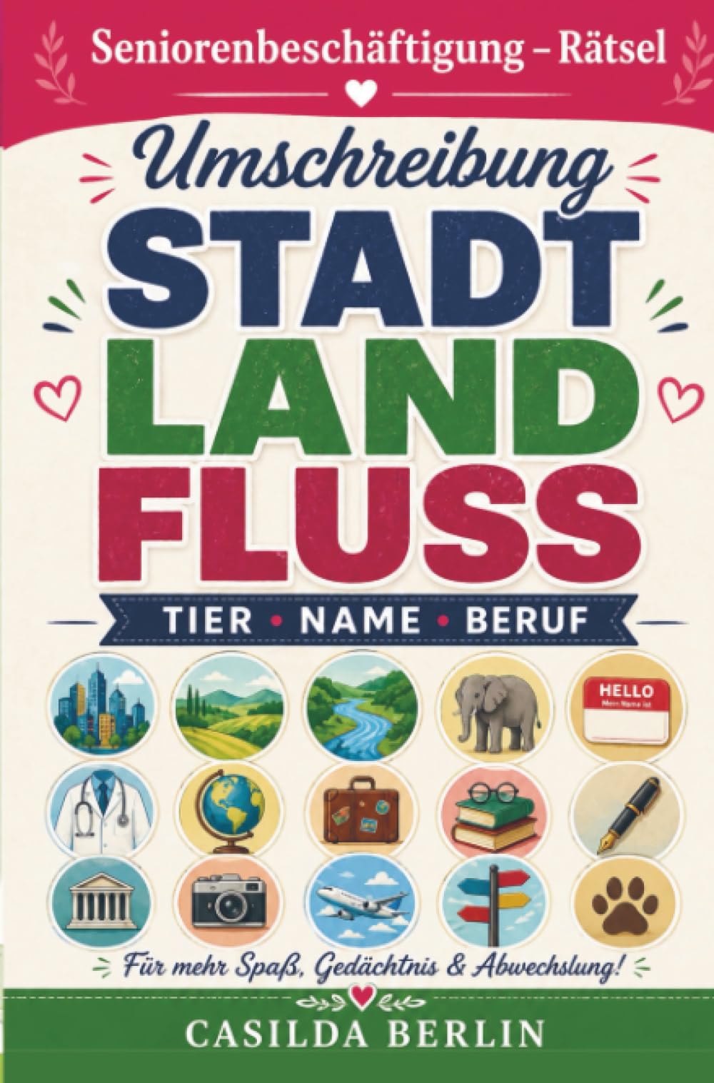 Umschreibung Stadt, Land, Fluss, Tier, Name, Beruf: Wie heißt das gesuchte Wort?