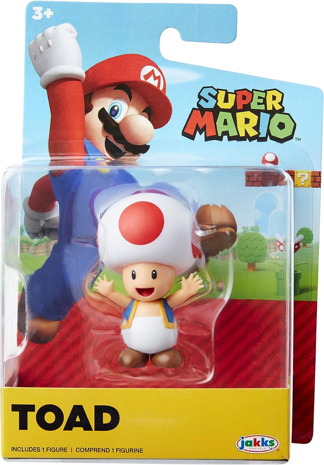 World of Nintendo Super Mario 2.5 Inch Action Figure Toad