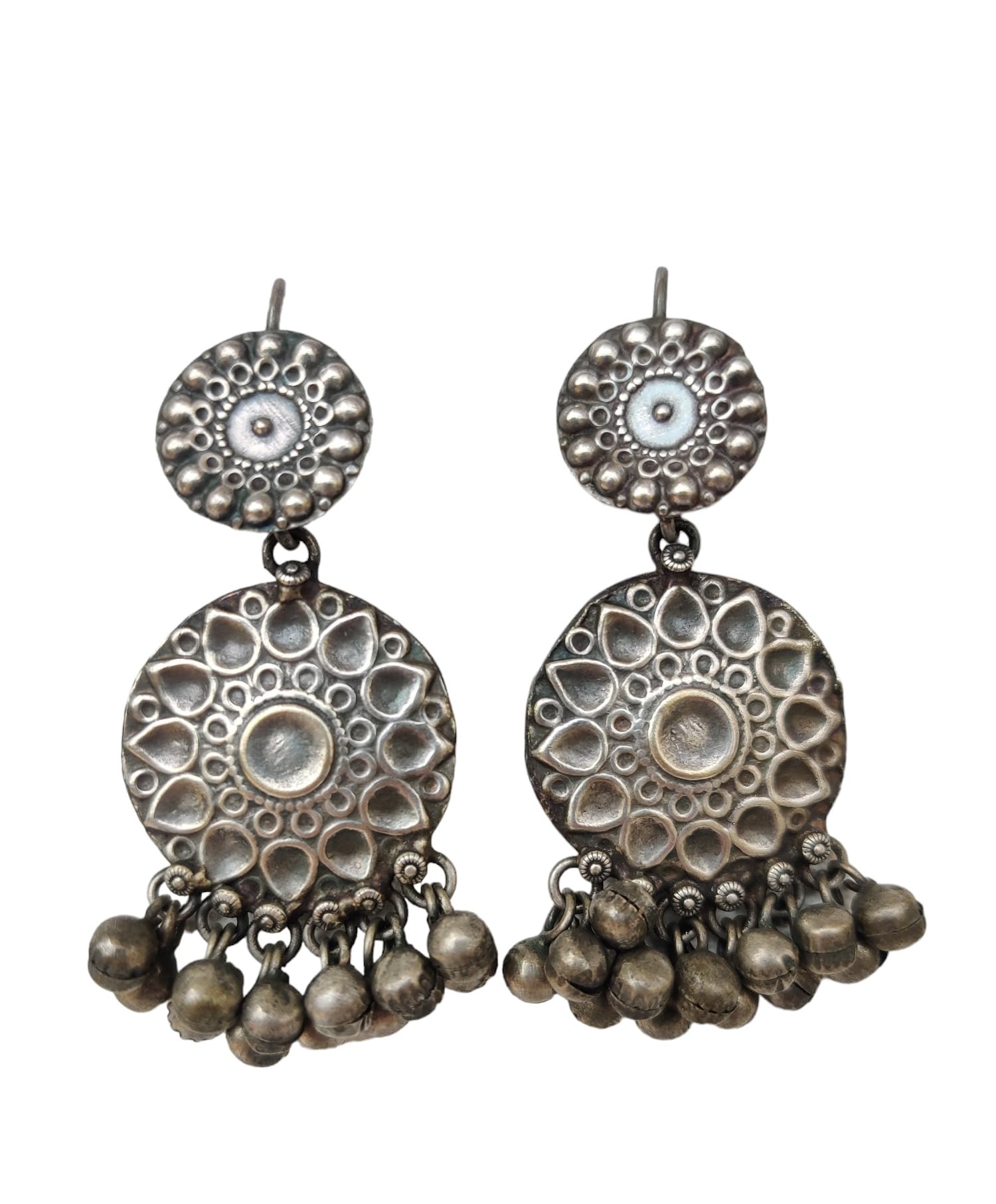Amouri silverlookalike earrings for women and girls I oxidised earrings (Floral handmade) (B0CZHX83G8) Amazon Price History, Amazon Price Tracker