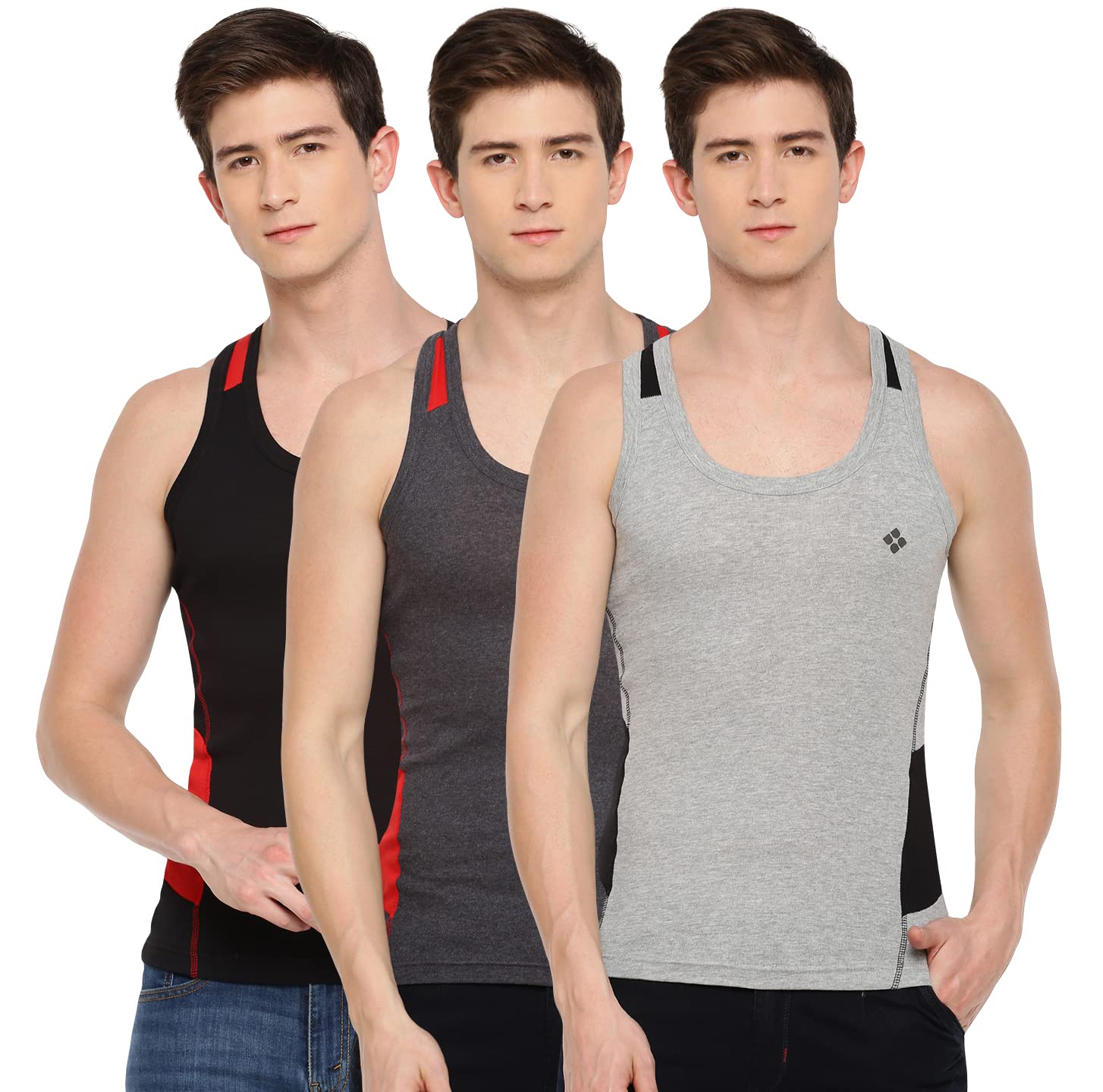 dollar bigboss Men's Solid Regular Fit Gym Vest-picture-45