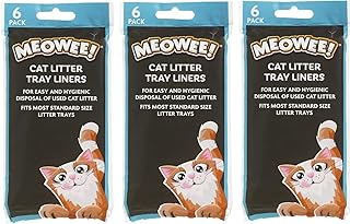 3 X GOODGIRL MEOWEE CAT Litter Tray Box Liners 60 CM X 28 CM FITS Most Standard Sized Trays (18 Liners Total)