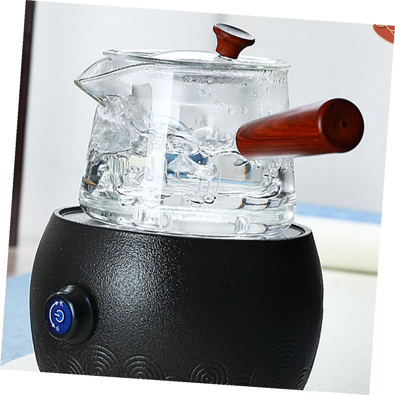 Teiera di Vetro da 500ml Infusore, Design Staccabile | Facile da Pulire, Comoda per Versare Tè, per Tisane Cinesi e Tè Kung Fu, Vetro Trasparente