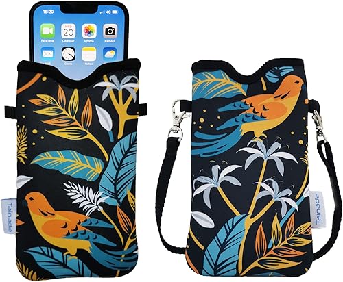 Miniatura 7 de Tainada Funda de neopreno para teléfono para hombres y mujeres, con correa cruzadacordón para el cuello para iPhone 16151413 Pro Max, Samsung S24,