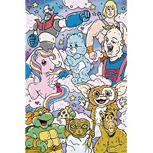 Nostalgia Notebook Retro Journal for 90s Kids with Cute Cartoon Style.
