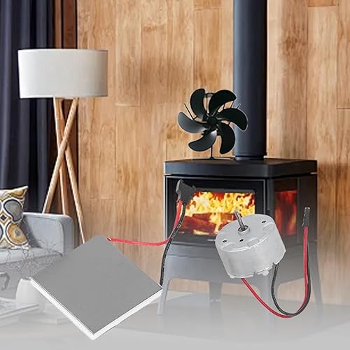Miniatura 9 de Accesorios universales para ventilador de chimenea para motor de repuesto y hoja de generación de energíaventilador de estufa de calor de 4 aspas