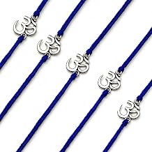 LOVENSPIRE Bulk Om Rakhi for Bhaiya and Bhabhi Traditional Raksha Bandhan Jewelry Bracelet Gift for Brother's Protection and Good Luck
