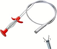 Vista 9 de Serpiente de drenaje, removedor de obstrucciones de drenaje, herramientas de limpieza de canalones, limpiador de drenaje para inodoro