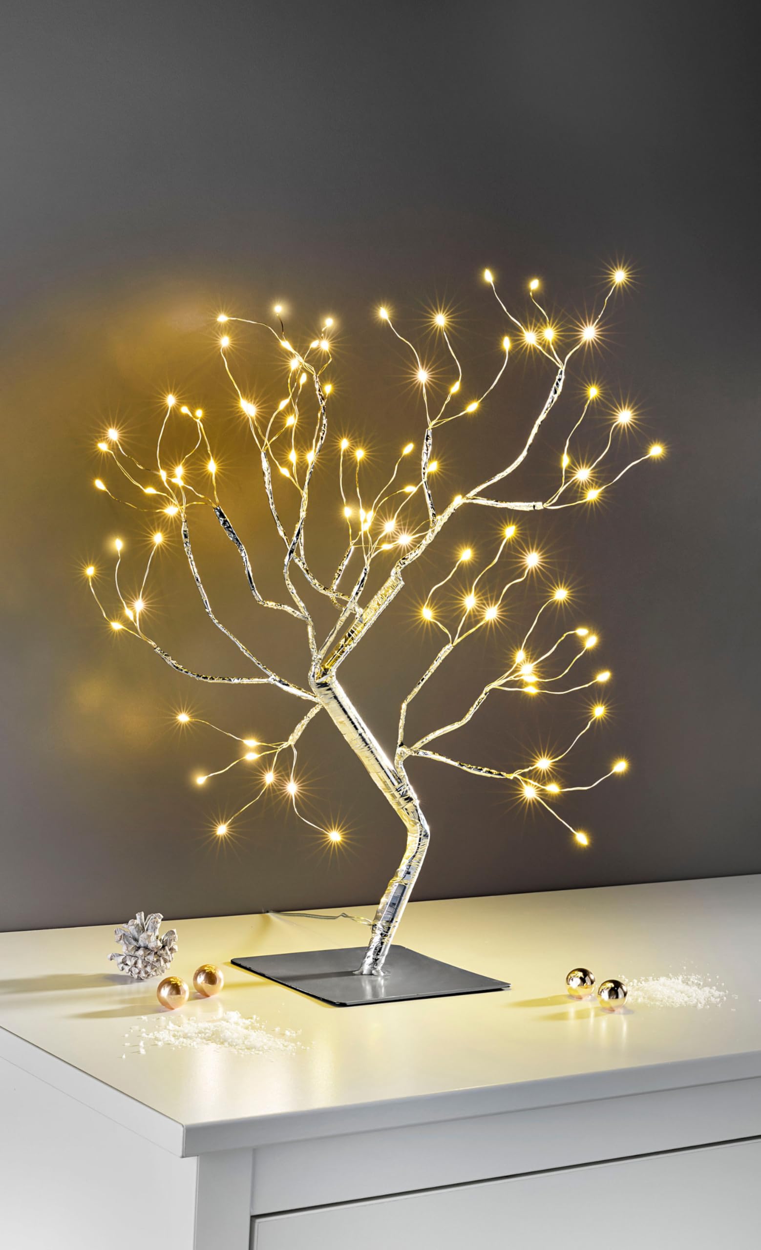 Weltbild LED-Bäumchen Sparkle mit 96 LEDs, Höhe 45 cm