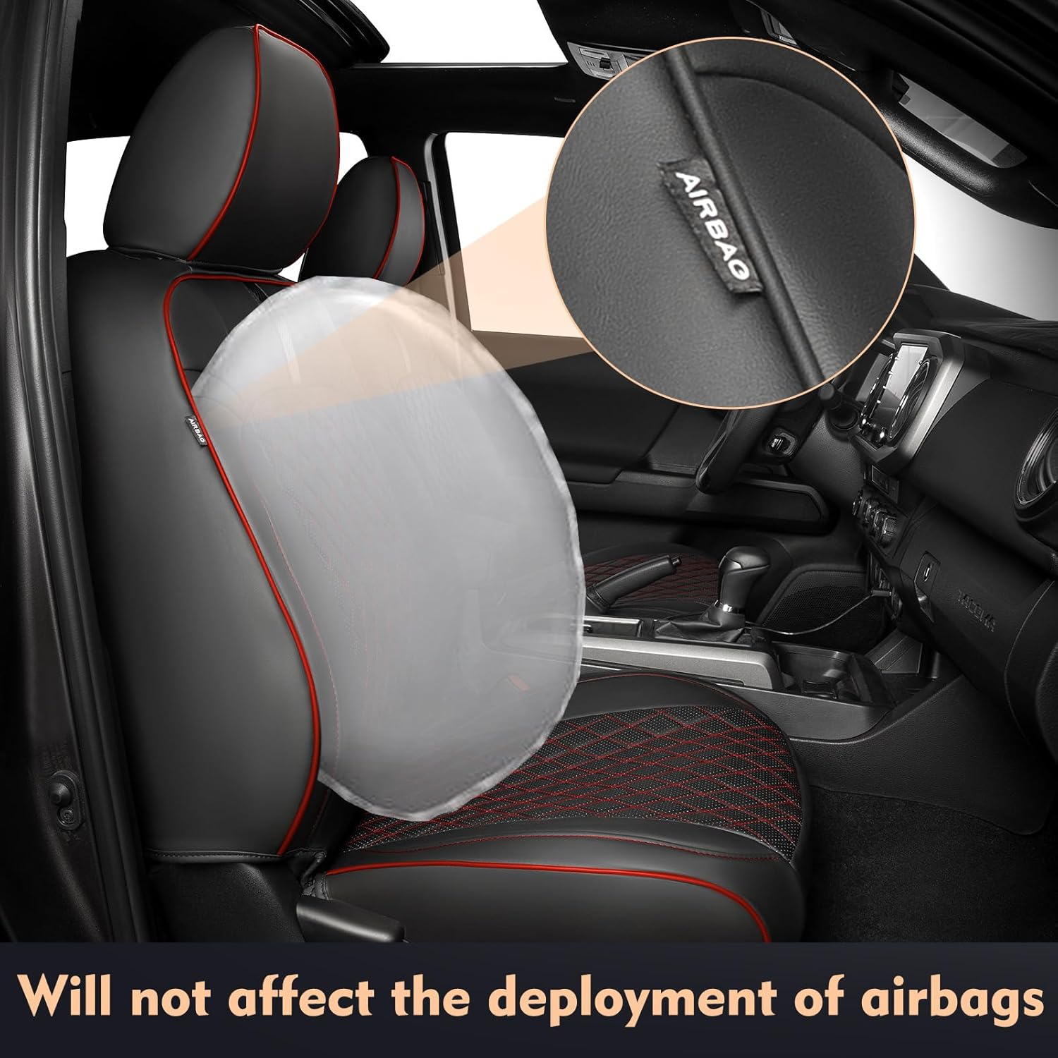 for Tacoma Seat Covers, Fit for Toyota Tacoma Seat Covers 2016-2023 2022 2021, Full Coverage, for Double/Crew Cab SR, SR5, Limited, TRD Pro, TRD Sport/Off-Road, Trail Special Edition