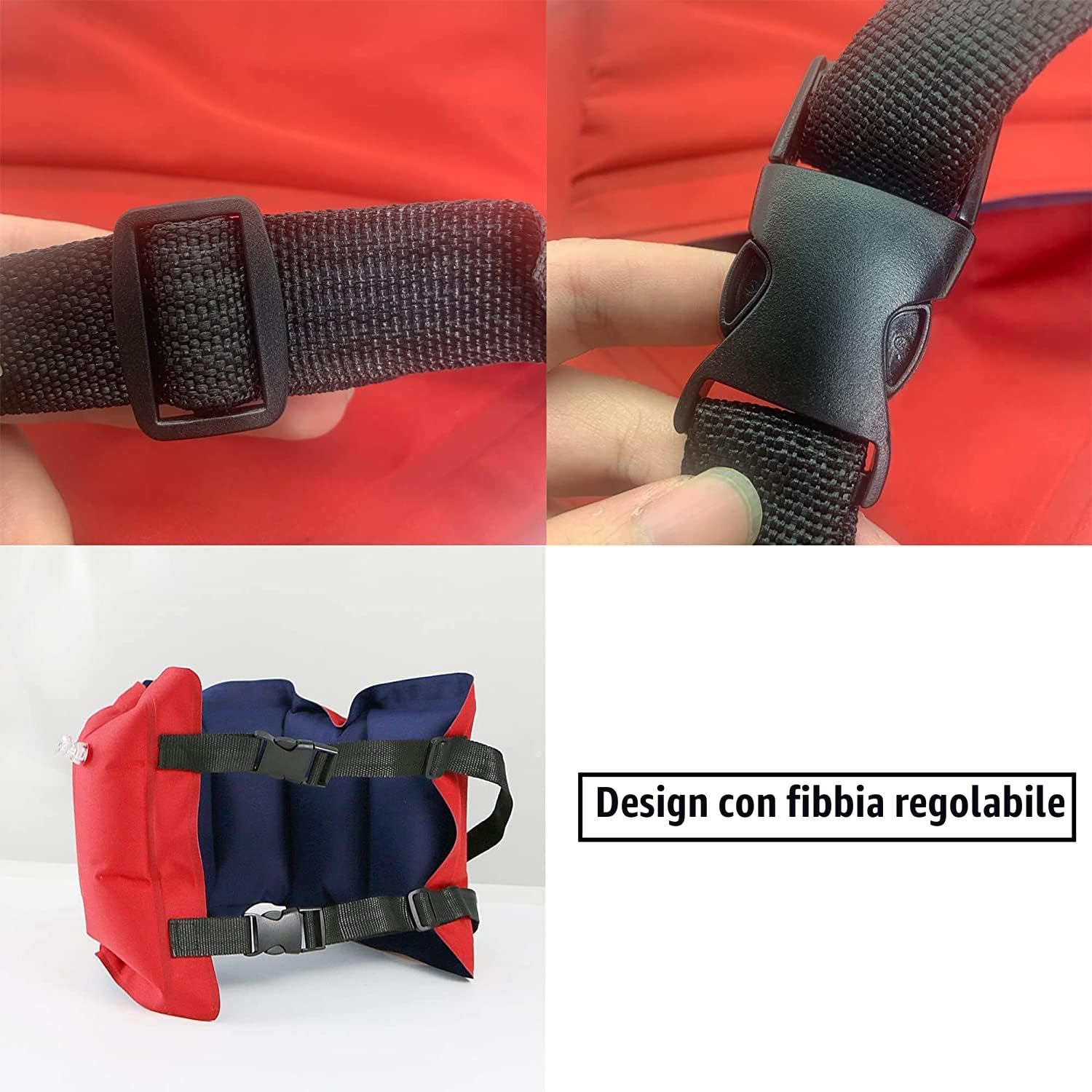 2pcs Cintura di Nuoto Gonfiabile Cintura di Nuoto Galleggiante Aiuto Nuoto Cintura Sportiva Nautica Gonfiabile Regolabile e Portatile per Adulti e Bambini