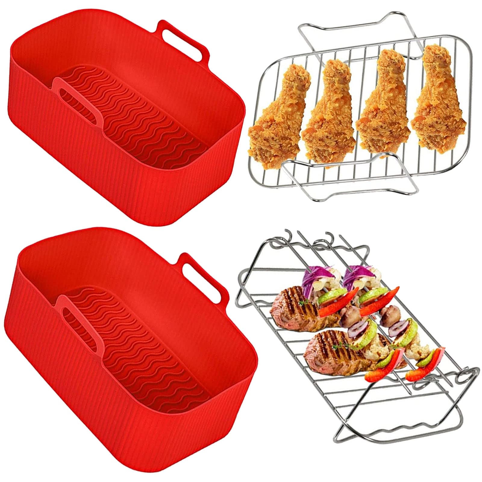 Tiroir de rangement de friteuse SPARES2GO pour double zone Instant Vortex Plus