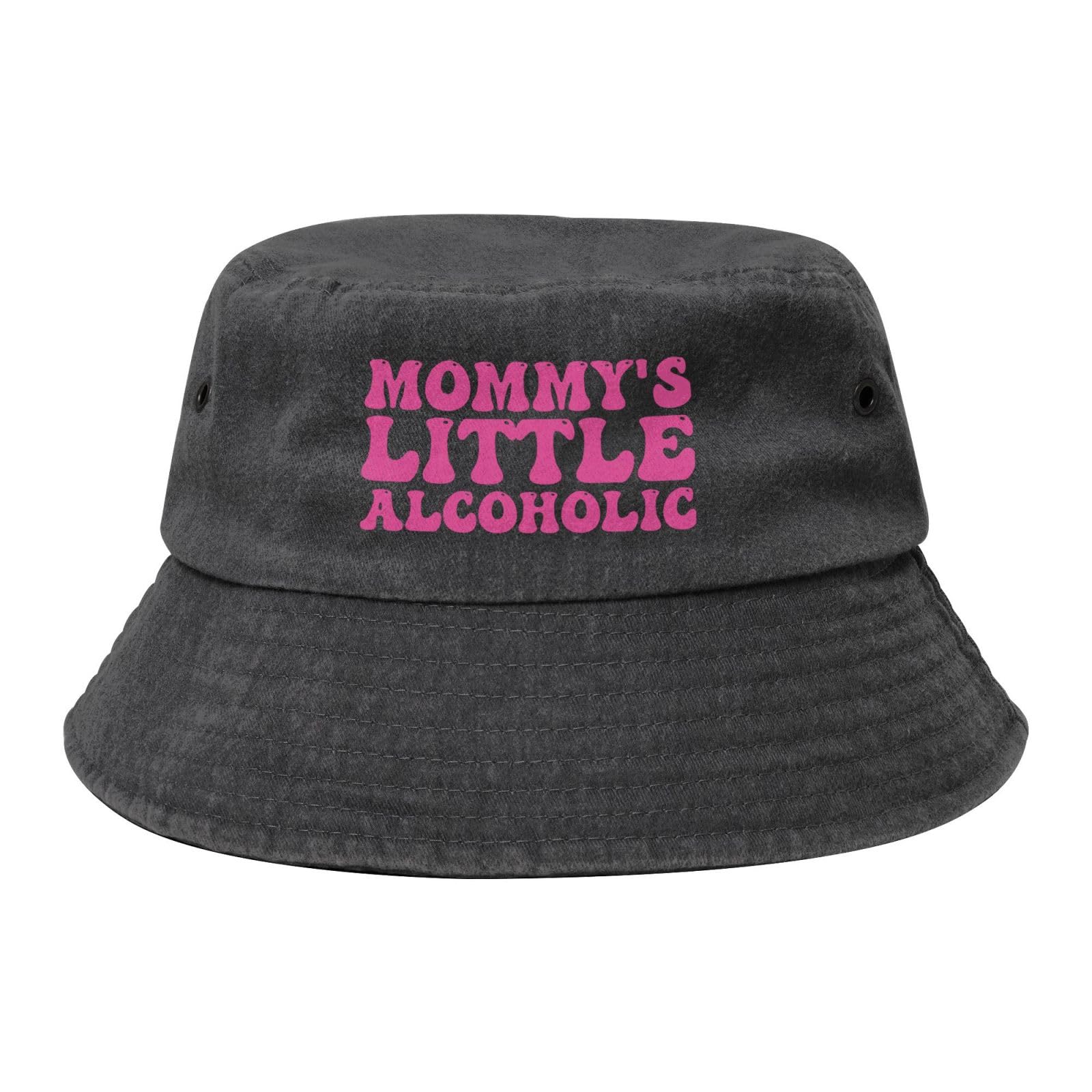 Qauirfe Mommy's Little Alcoholic Fashion Cowboy Denim Fisherman Hat Outdoor Fishing Cap Sun