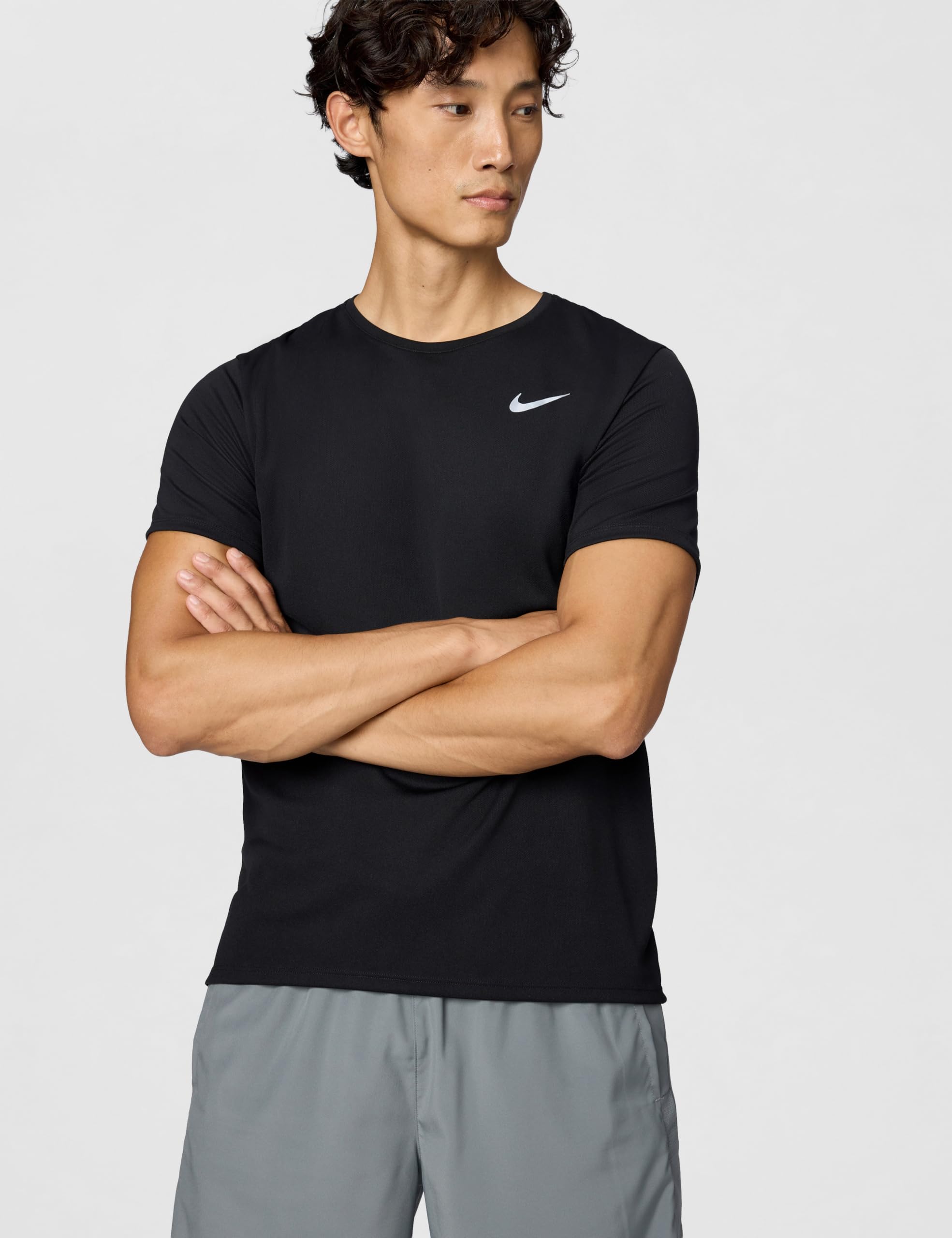 Nike Herren M Nk Df Uv Miler Ss T-Shirt