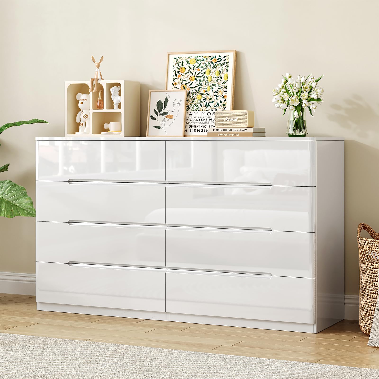 High Gloss Dresser for Bedroom by ZORPLIX