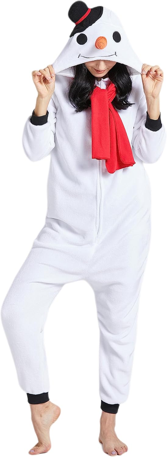 Simzoo Pigiama Animale Kigurumi Unisex Adulti - Costume Carnevale Halloween Onesie Peluche - Foto 9