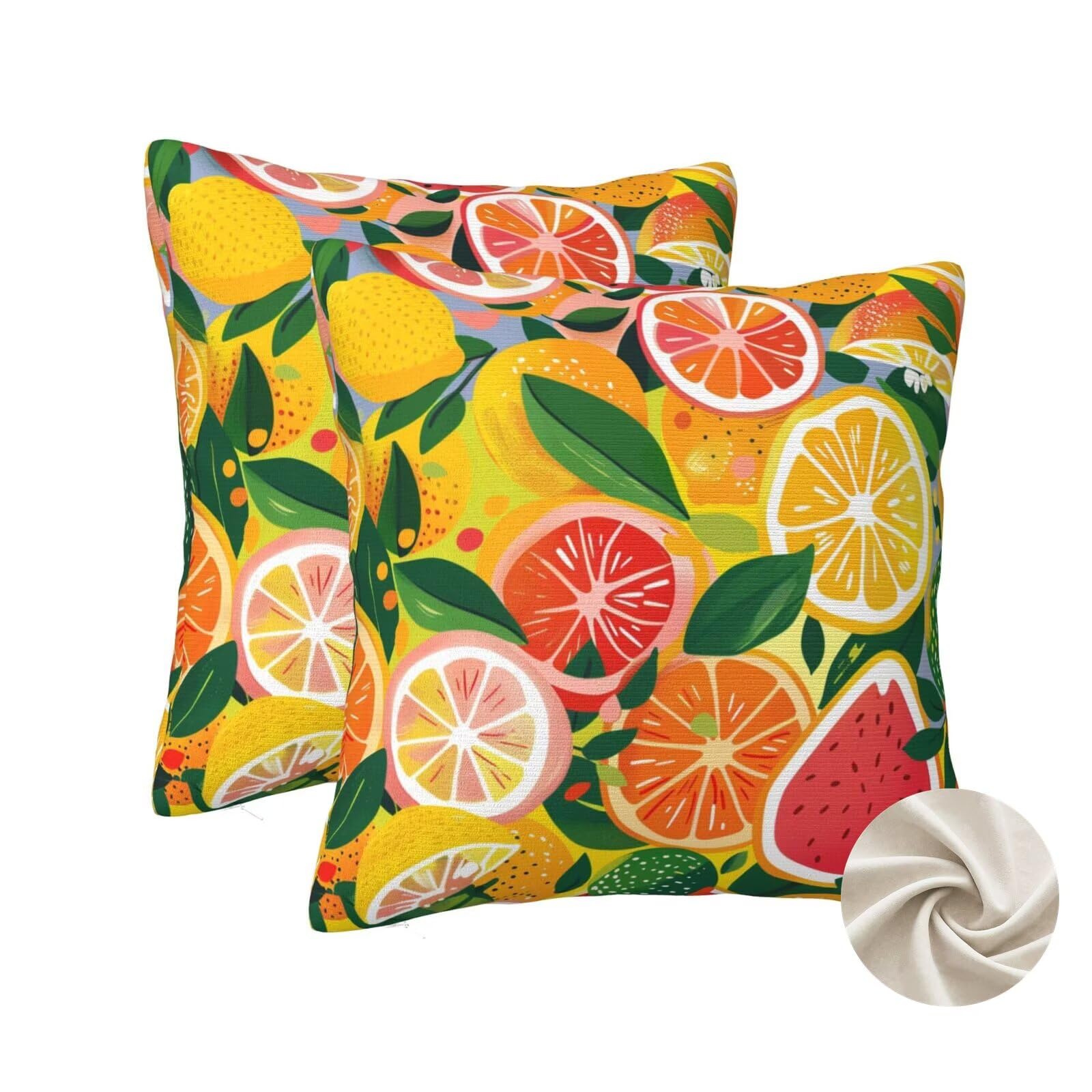 Housse coussin 70x70 cm orange pour masquer et sublimer vos vieux oreillers de lit