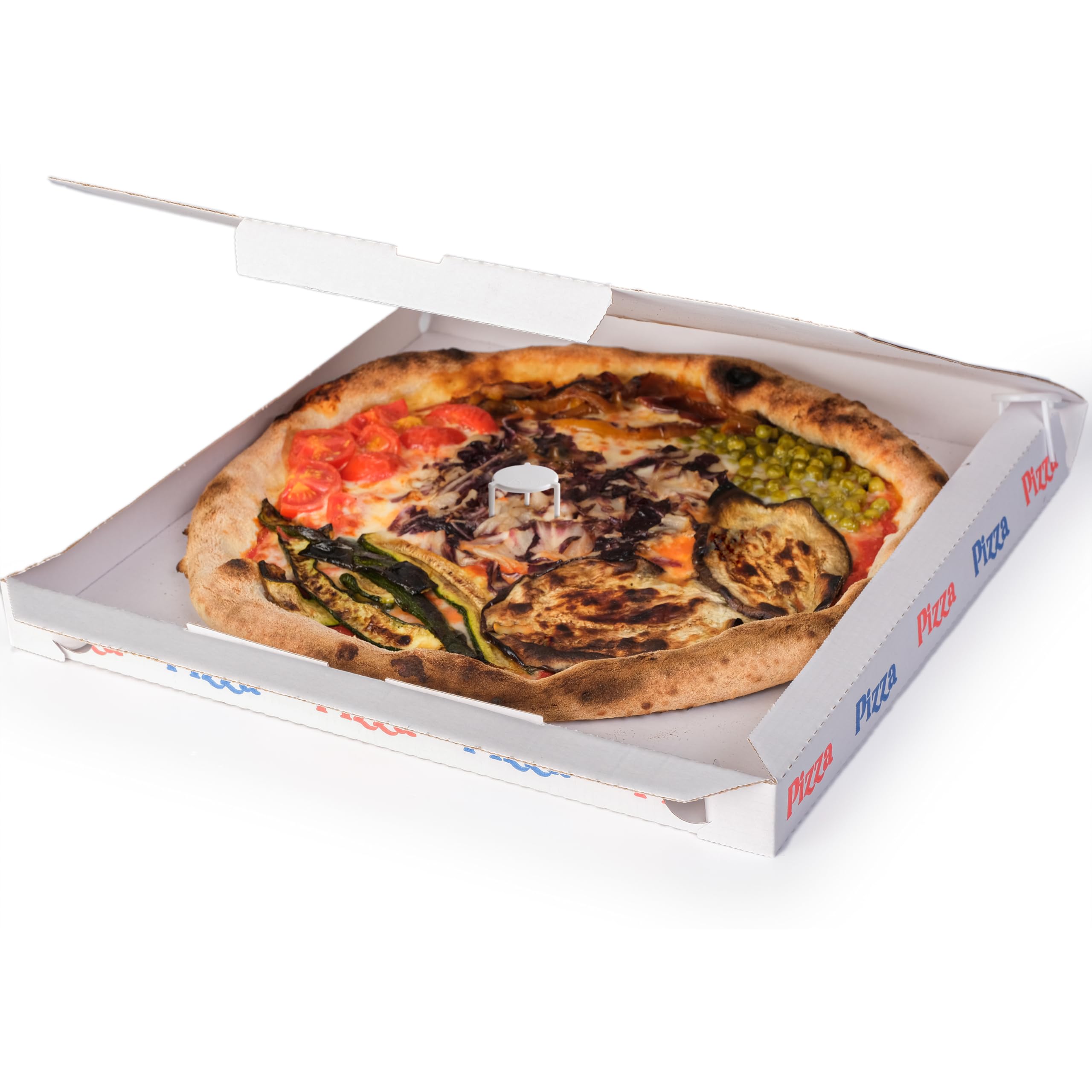 Everest Adv Distanziatori per Scatole Pizza 3 cm Supporto Pizza Saver Bianchi 250 pz