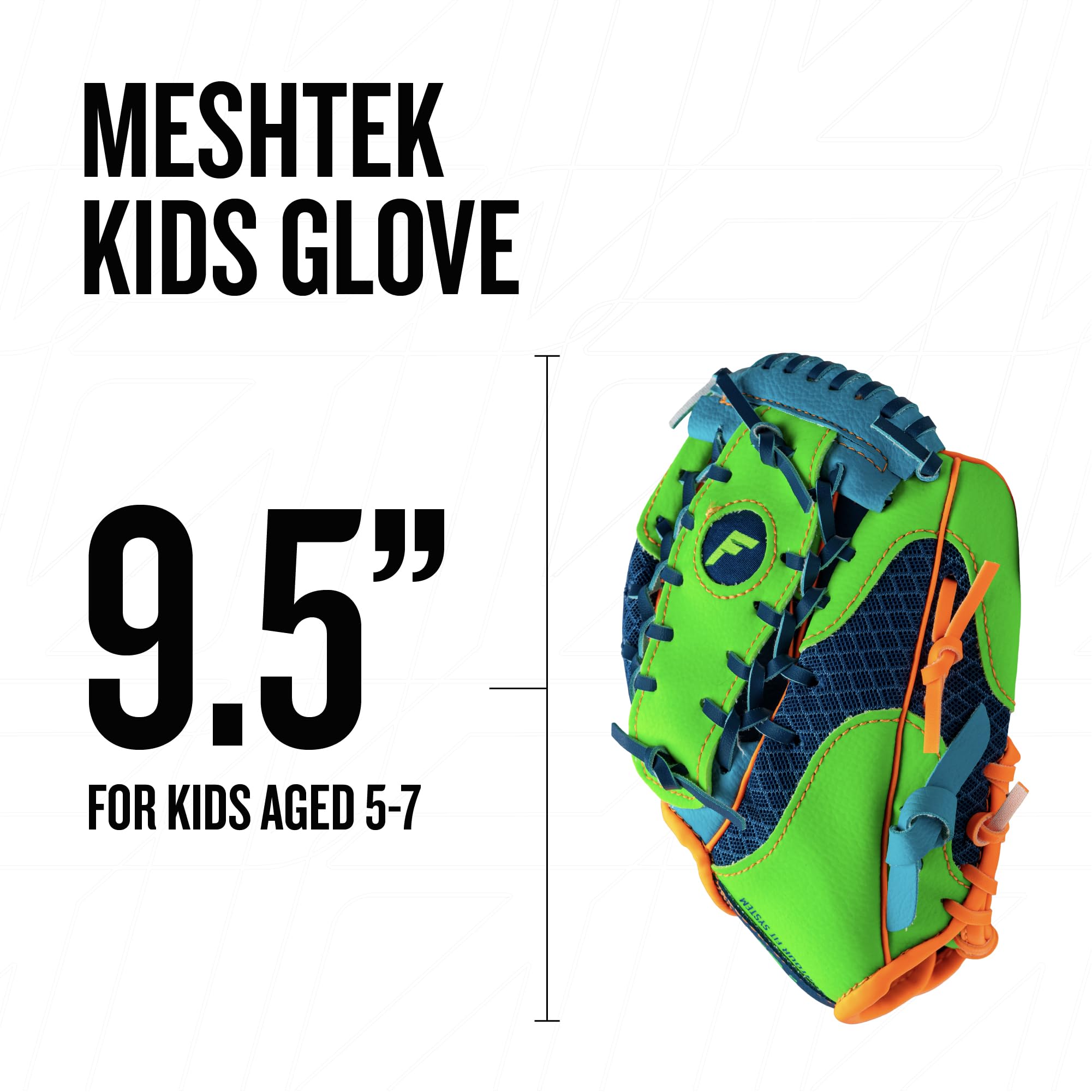 Franklin Sports Teeball Recreational Series Fielding Handschuh mit Baseball, 24,1 cm
