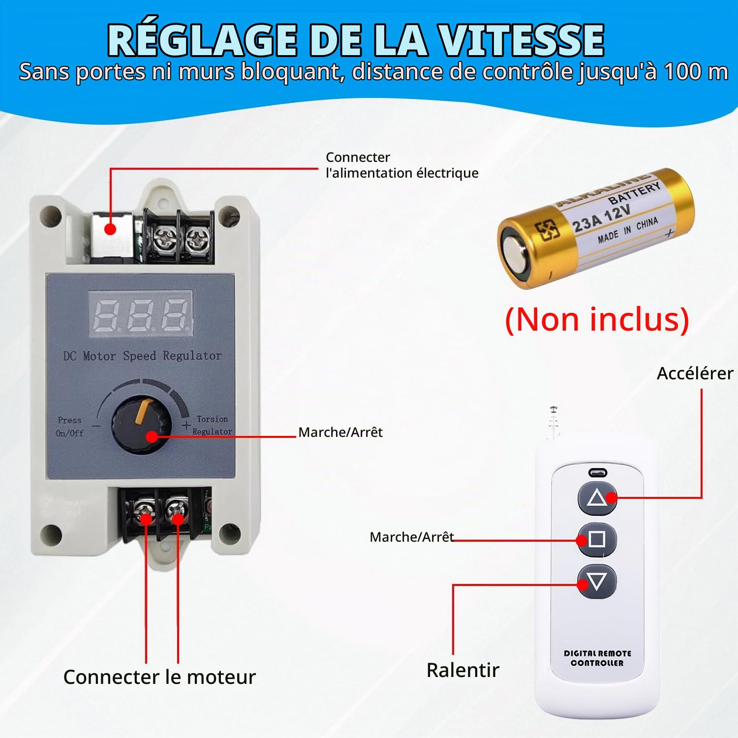 Actionneur Linéaire Alternatif, Actionneur Linéaire DC 24 V, 120 tr/min | Moteur Alternatif à Monter Soi-même, Course 3-15cm, Actionneur Linéaire avec Variateur de Vitesse, Ventouse et Régulateur