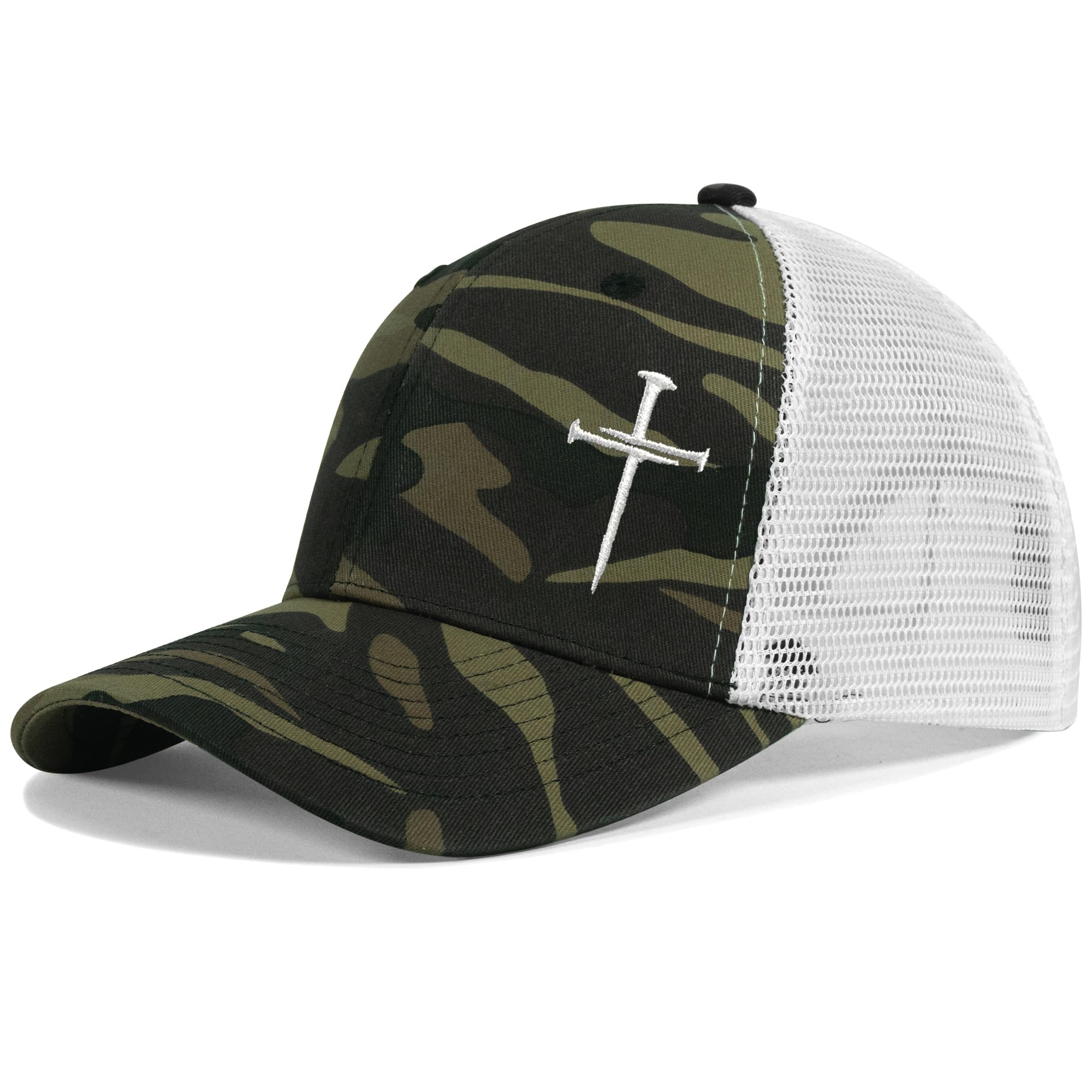 Christian Hats for Men Women,Jesus 3 Nail Cross Hat Christian Religious Gifts for Birthday/Christmas