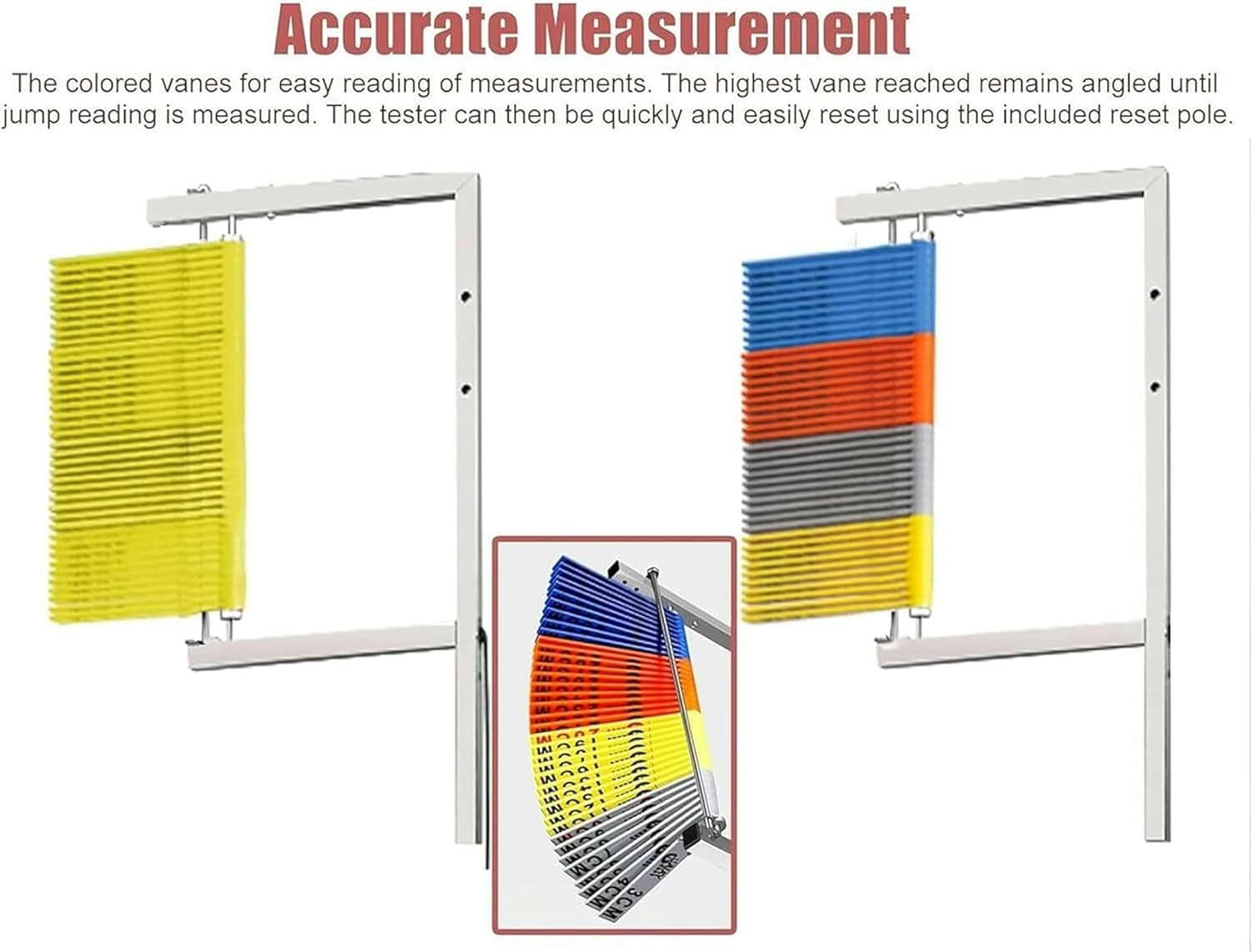 FLTRGO Outdoor Vertical Jump Tester Pole, Adjustable Height Heavy Duty Gym Vertical Jump Trainer