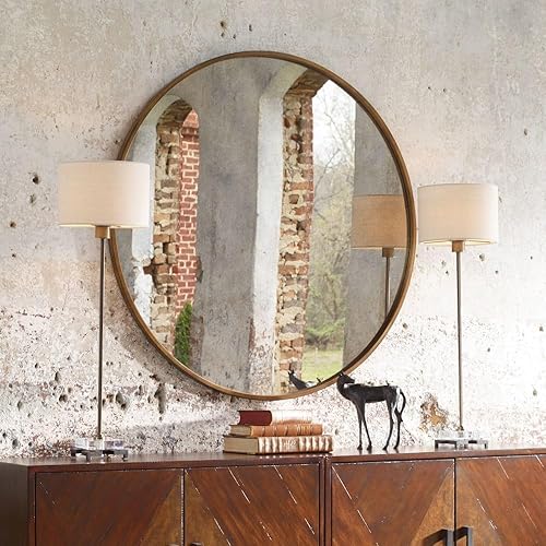 Miniatura 6 de Uttermost Lámpara de mesa tipo buffet de latón antiguo Danyon