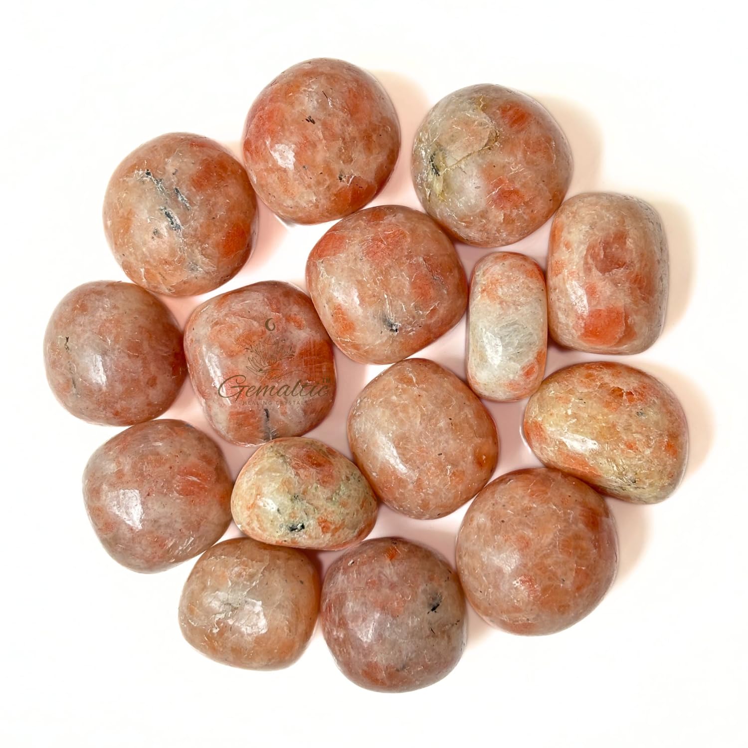 Gemaltic Healing Crystals 7Pcs Tumble Stone Gemstones and Crystals Tumble for Gift Home Decor Size: 20-25mm (Sunstone) (B0CRTTF9QR) Amazon Price History, Amazon Price Tracker