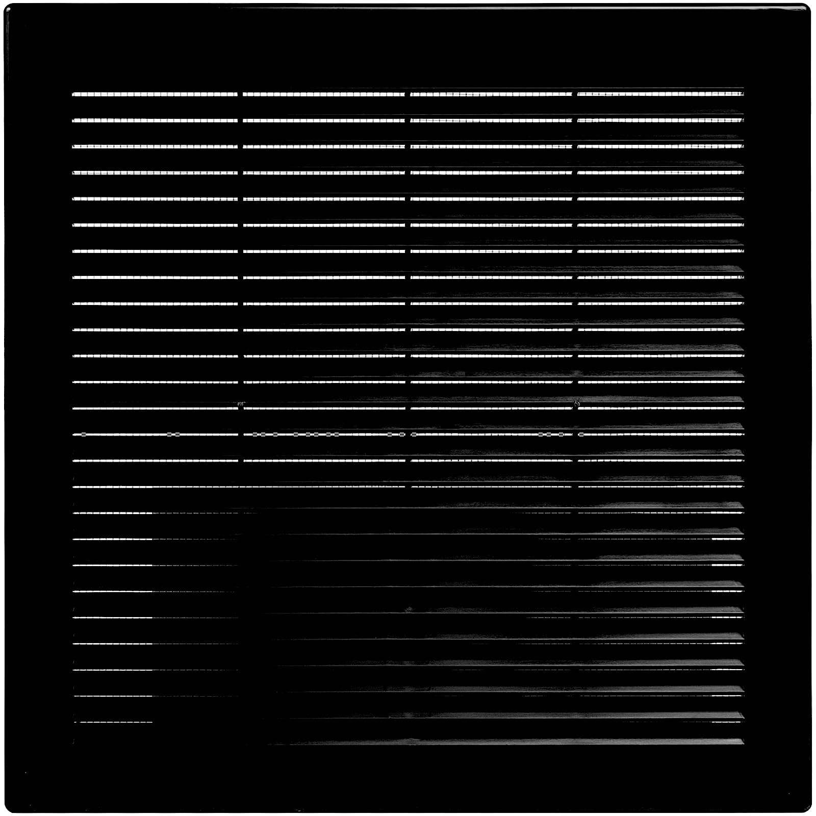 ECOPRO VENT 16x32 Inch Black Square Vent Grille with Protective mesh. Lightweight Plastic Ventilation Register/Cover. Indoor and Outdoor Soffit Vent
