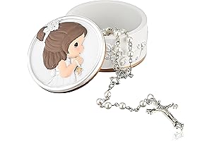 Precious Moments Communion Rosary with Box