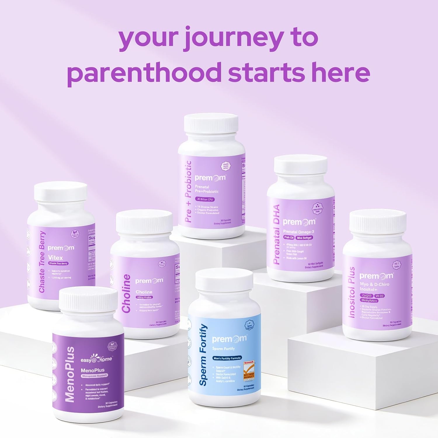 Premom Prenatal Vitamins for Women, 27-in-1 Womens Prenatal Multivitamin & Mineral Supplement, Pregnancy Essentials, 680mcg 5-MTHF Methylfolate, 225mg Choline, & Iron, 60 Veggie Capsules, Lemon Scent
