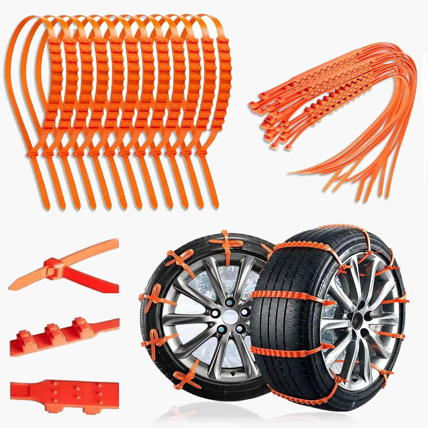 OSKEE 非金属タイヤチェーン（20本）