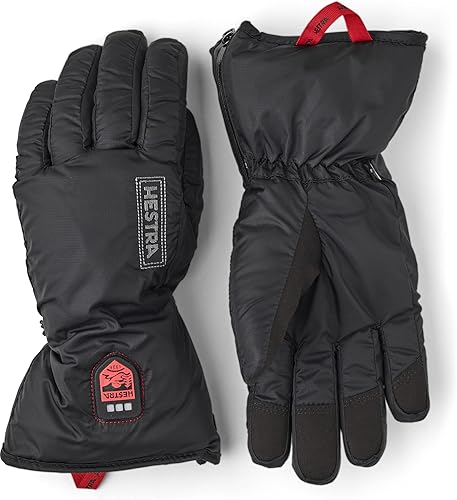 Hestra Womens Heated 5-Finger Liner I 3 Heating Levels Rechargeable Battery Thermal Liners for Outdoor Sports