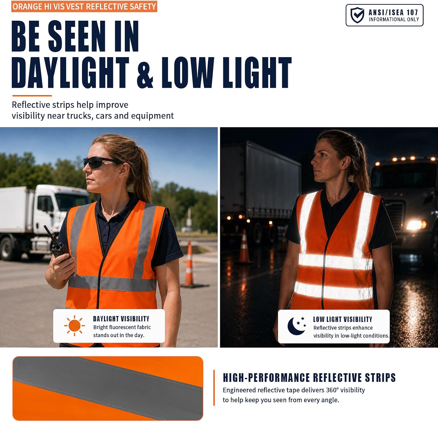 AYKRM 12 colour High visibility viz vest hi vis viz reflective work construction safety vest (XS-8XL) image 3