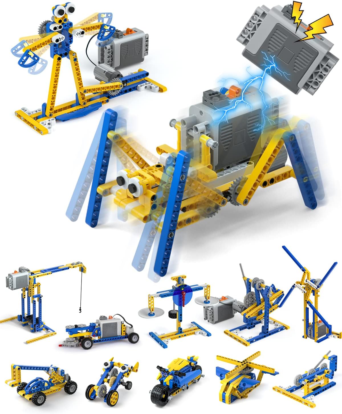 STEM Building Toys for Kids 68 812, 12 in 1 Educational Engineering