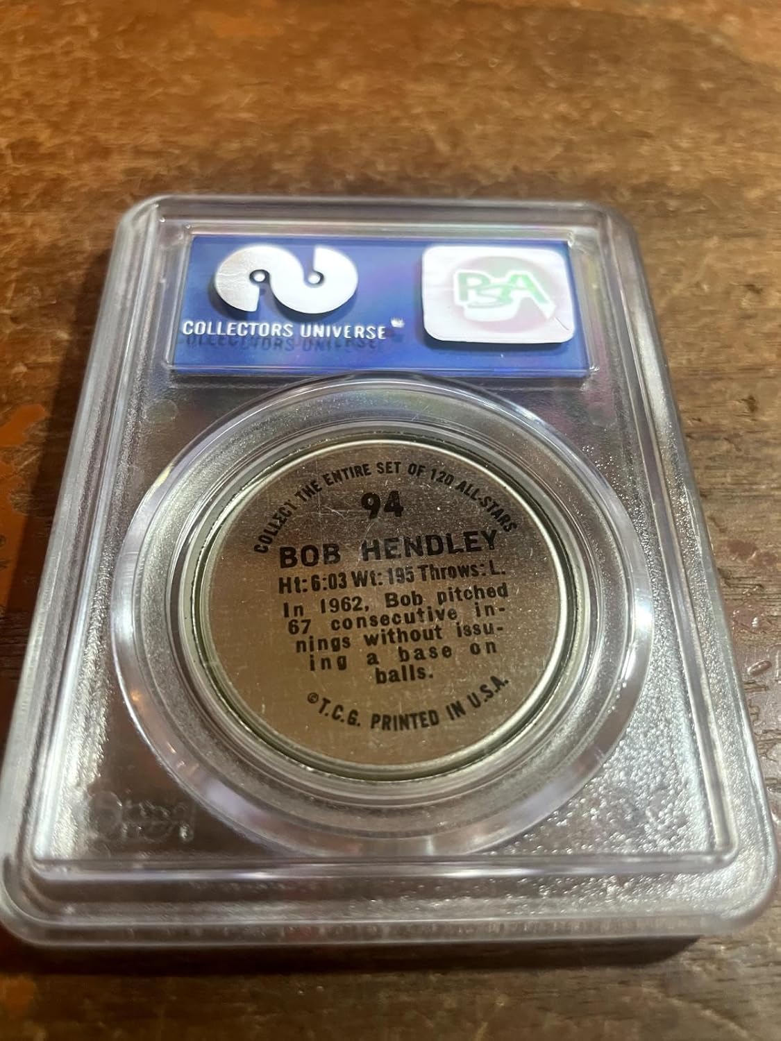 1964 Topps Baseball Coins #94 Bob Hendley PSA 8 - MLB Photomints and Coins