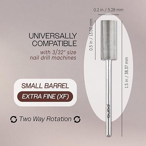 Miniatura 4 de PANA Broca de uñas de gel acrílico o gel duro de eliminación rápida para manicura y pedicura, profesional o principiante, mango de 332 pulgadas