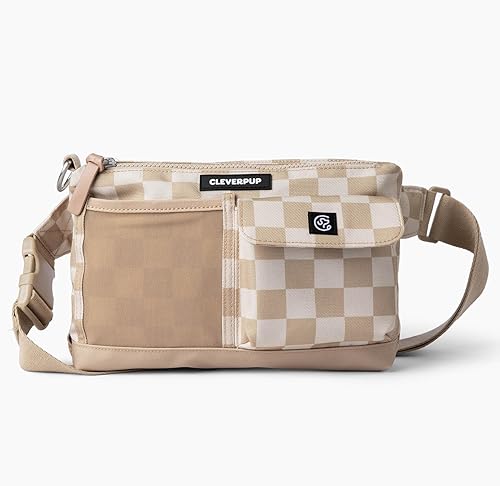 Miniatura 2 de Bolsa para pasear y tren para perros  Bolsa de golosinas 2 en 1 manos libres, soporte para bolsa de excrementos, clicker, bolsillo para teléfono