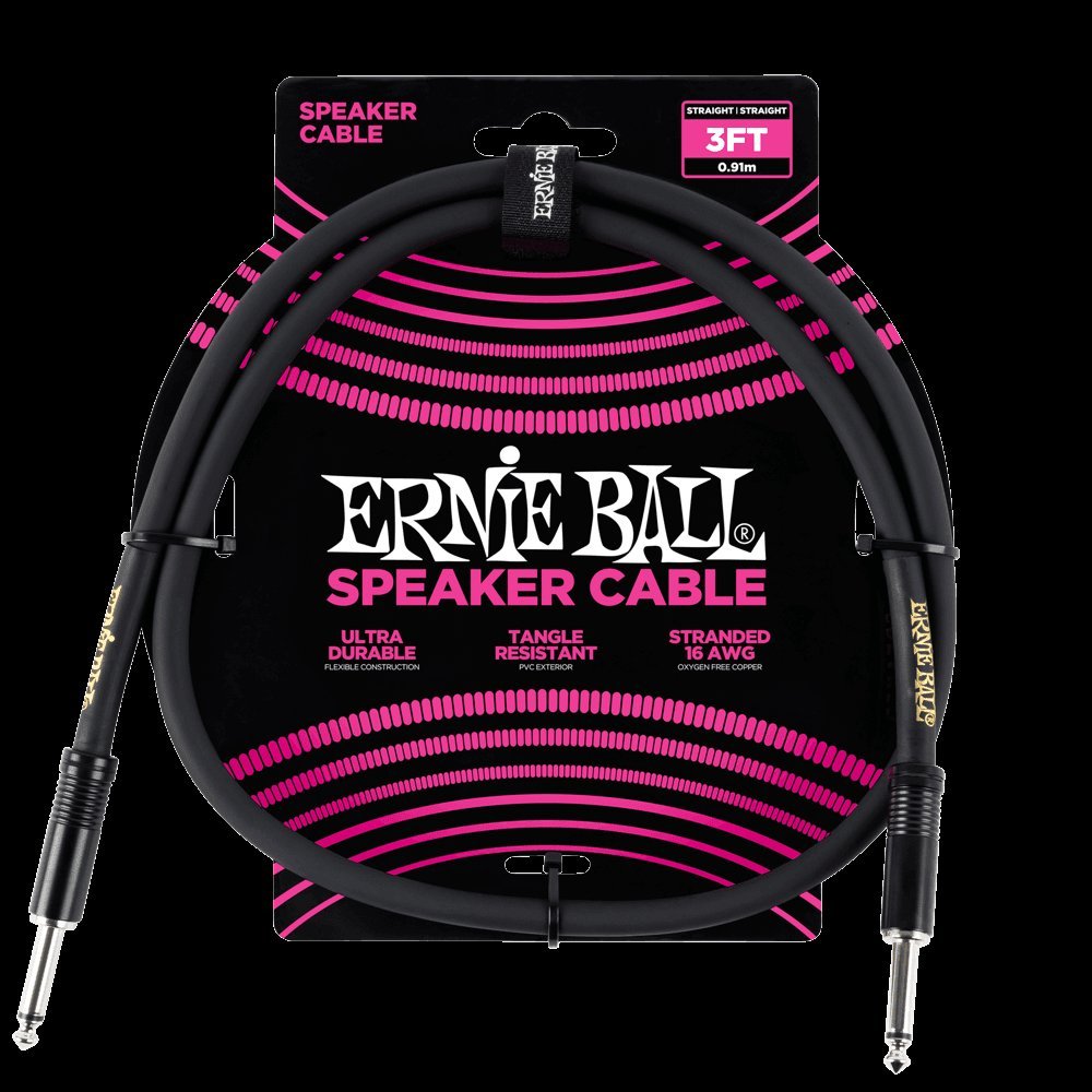 Ernie Ball 3 ft Straight / Straight Speaker Cable - Image 4