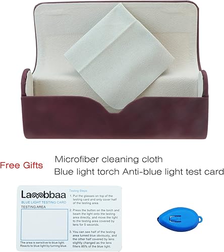 Miniatura 4 de Estuche rígido de cuero portátil unisex resistente a la compresión, funda protectora para gafas de sol